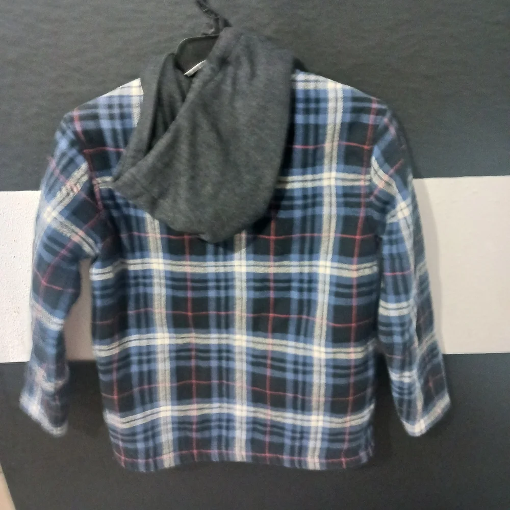 Old Navy Boy navy blue striped buttoned jacket